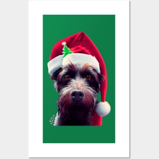 Christmas Funny dog Posters and Art